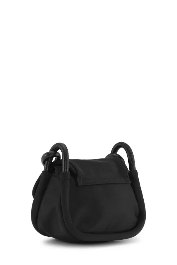 AccessoriesBags GANNI Mini Bags Black Knot Mini Flap Over Bag Black AccessoriesBags GANNI Mini Bags Black Knot Mini Flap Over Bag Black