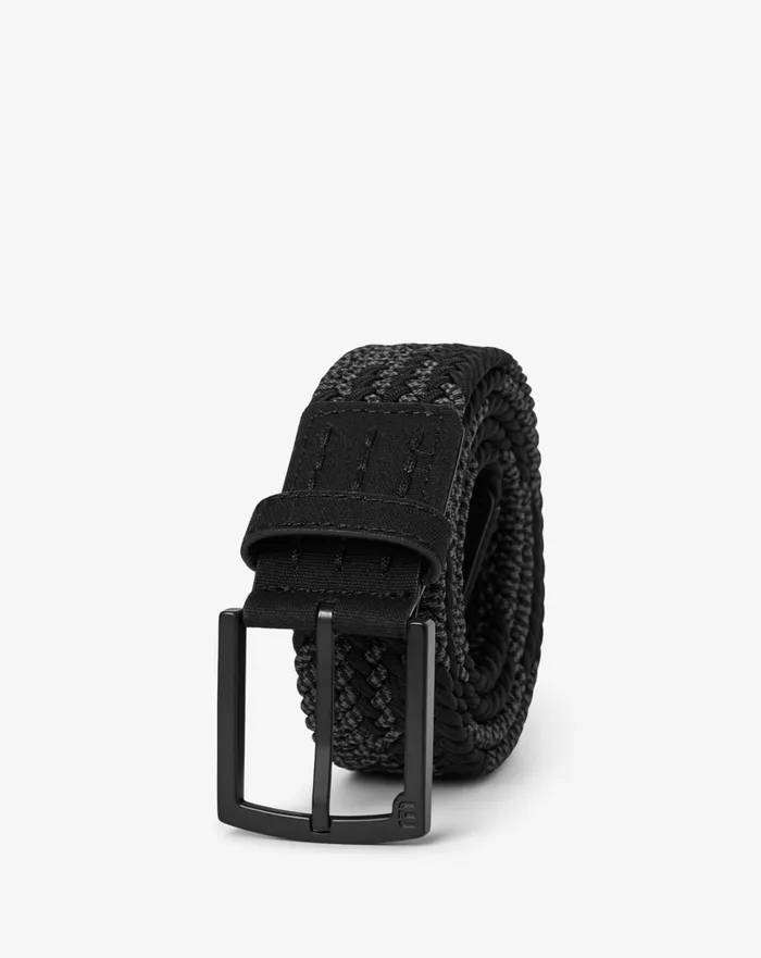 Accessories Belts TravisMathew TIME ZONED STRECH WOVEN BELT Black
