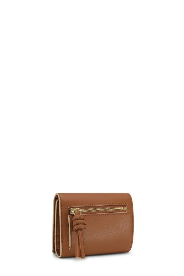 Accessories GANNI Wallets Caramel Bou Trifold Wallet Caramel Caf Accessories GANNI Wallets Caramel Bou Trifold Wallet Caramel Caf
