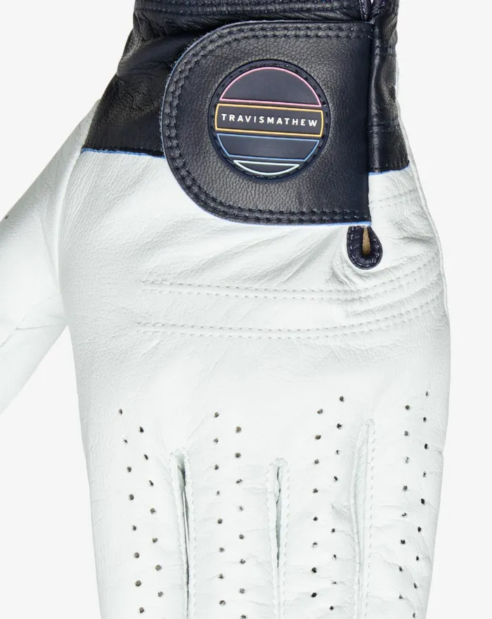 Accessories Golf Gloves TravisMathew GET OUT OF TOWN GOLF GLOVE Whitemood Indigo Accessories Golf Gloves TravisMathew GET OUT OF TOWN GOLF GLOVE Whitemood Indigo