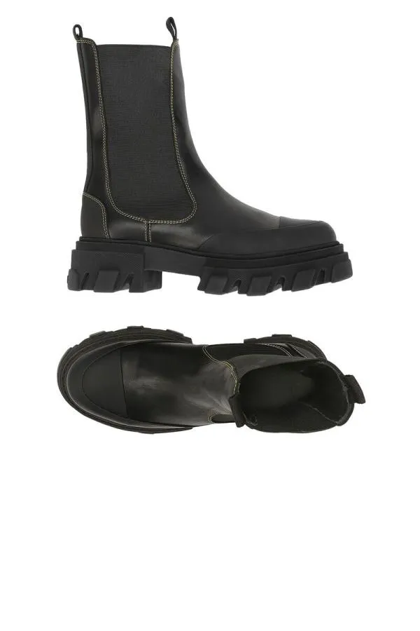 AccessoriesShoes GANNI Boots Mid Chelsea Boots Black