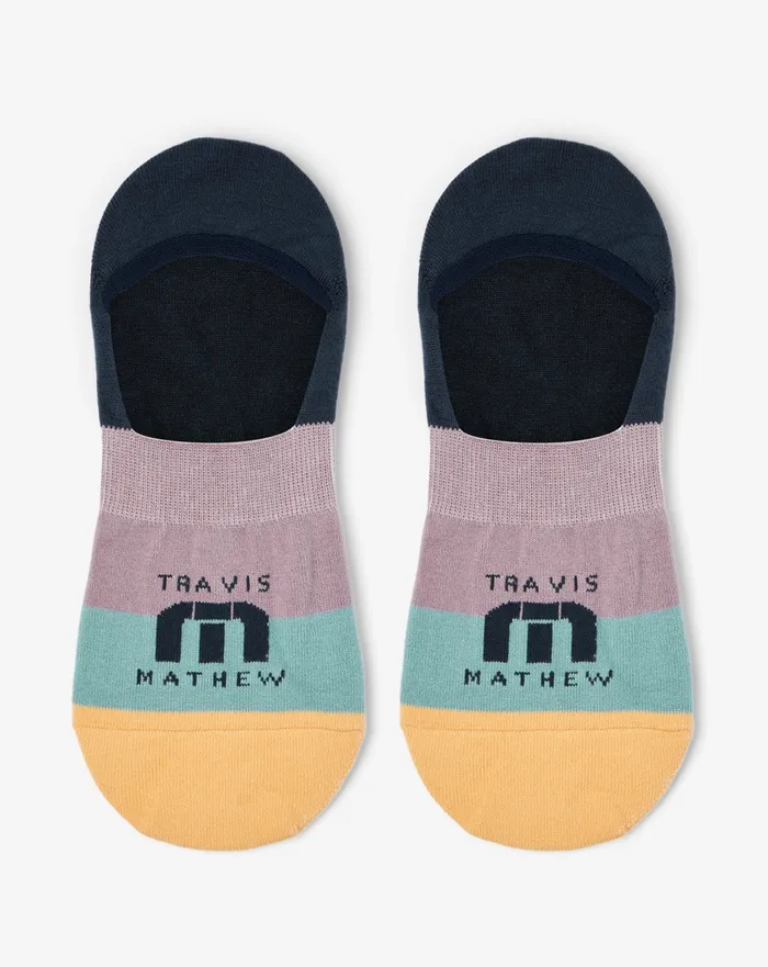 Accessories Socks TravisMathew CAVE DIVER NO SHOW SHOCK Total Eclipse