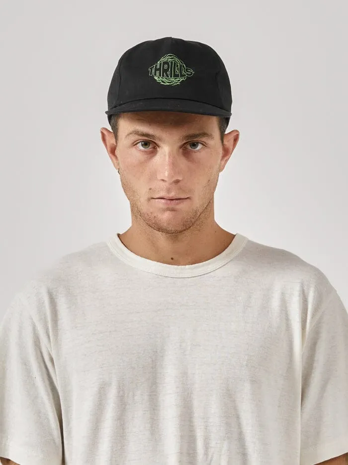 Accessories Spectral Recordings 5 Panel Cap Washed Black Thrills Hats