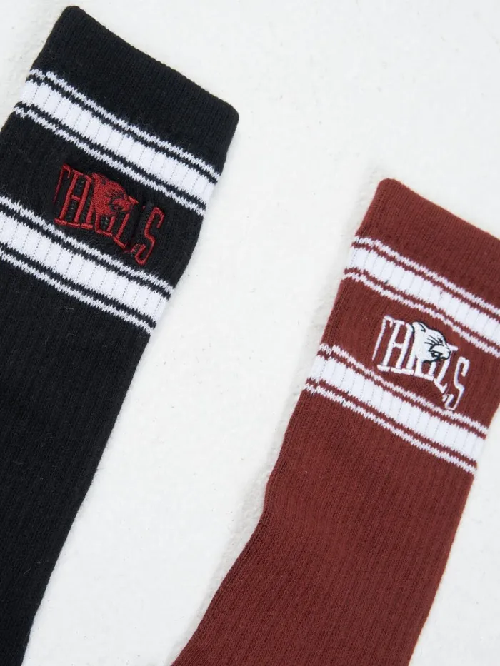 Accessories Stand Firm 2 Pack Sock Rosewood Thrills Socks