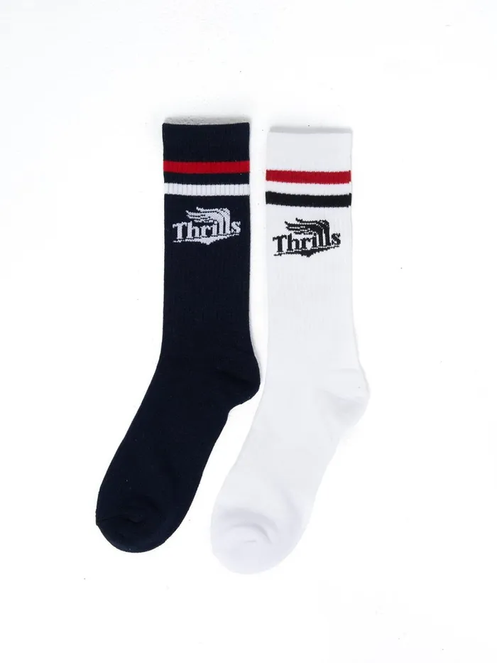 Accessories Superior 2 Pack Sock Total Eclipsewhite Thrills Socks