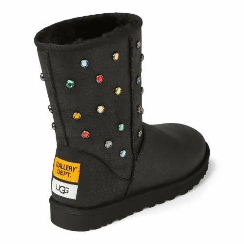 Accessories WomenMen Gallery Dept UGG GALLERY DEPT CLASSIC SHORT BLACK LEATHER Black Leather