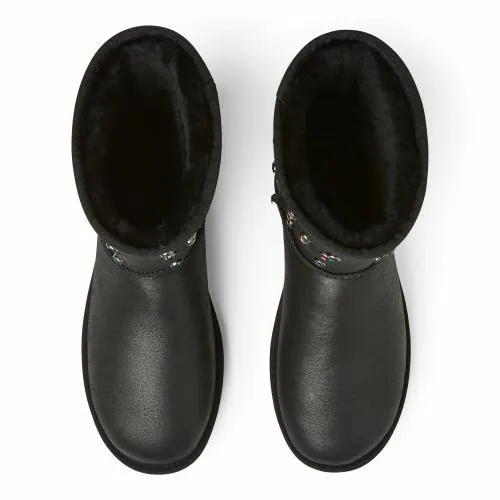 Accessories WomenMen Gallery Dept UGG GALLERY DEPT CLASSIC SHORT BLACK LEATHER Black Leather