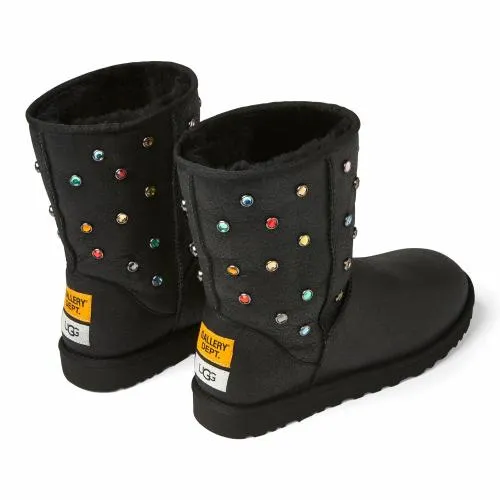 Accessories WomenMen Gallery Dept UGG GALLERY DEPT CLASSIC SHORT BLACK LEATHER Black Leather