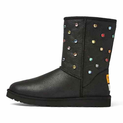 Accessories WomenMen Gallery Dept UGG GALLERY DEPT CLASSIC SHORT BLACK LEATHER Black Leather