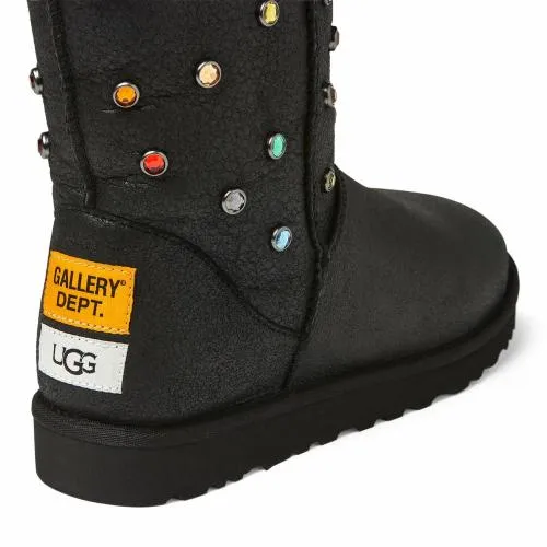 Accessories WomenMen Gallery Dept UGG GALLERY DEPT CLASSIC SHORT BLACK LEATHER Black Leather