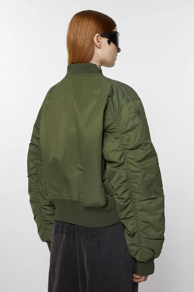 Acne Studios Bomber Jacket Hunter Green Women Outerwear