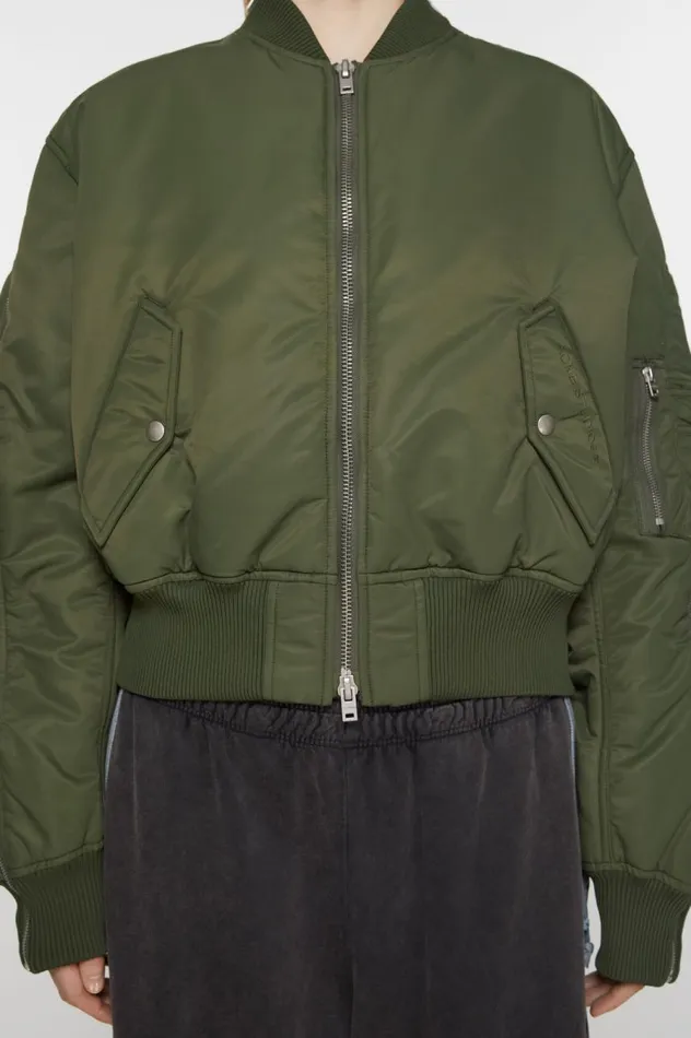 Acne Studios Bomber Jacket Hunter Green Women Outerwear