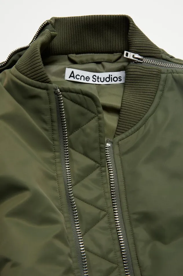 Acne Studios Bomber Jacket Hunter Green Women Outerwear