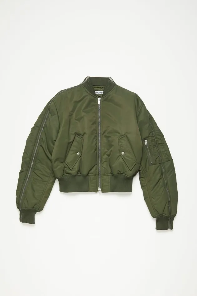 Acne Studios Bomber Jacket Hunter Green Women Outerwear