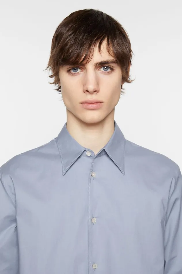 Acne Studios Buttonup Shirt Dusty Blue Men Shirts