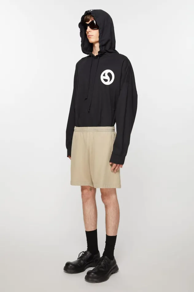 Acne Studios Cotton Shorts Concrete Grey Women Shorts