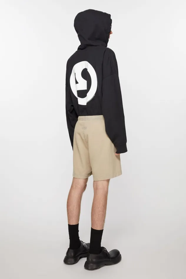 Acne Studios Cotton Shorts Concrete Grey Women Shorts