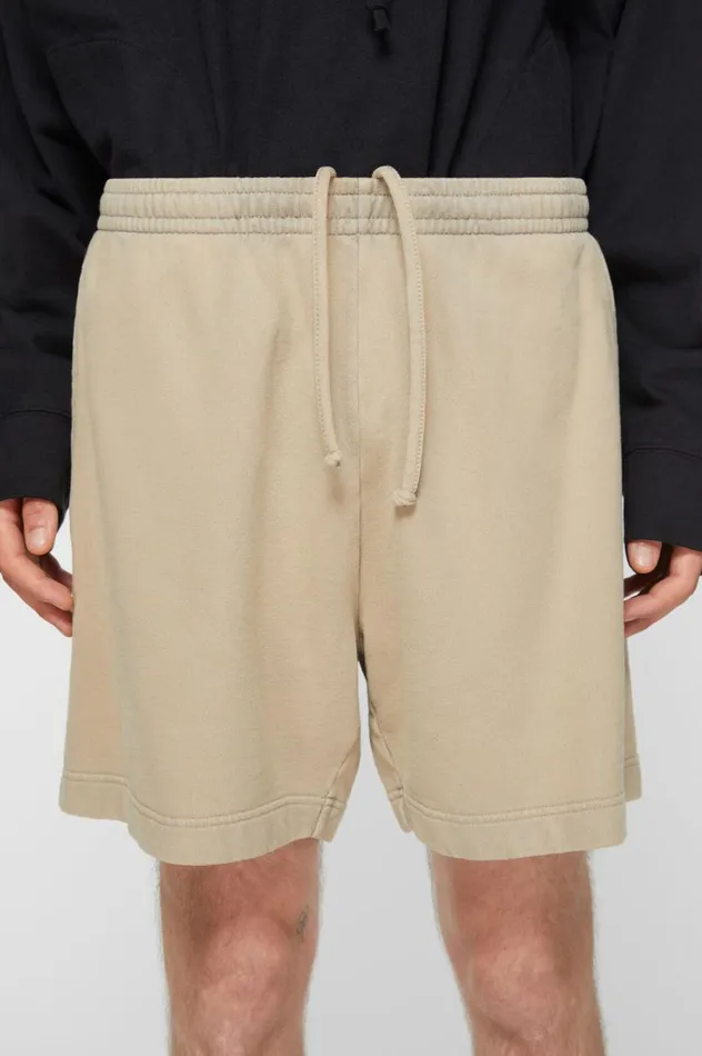 Acne Studios Cotton Shorts Concrete Grey Women Shorts