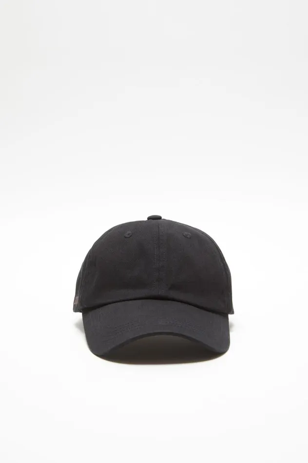 Acne Studios Cotton Twill Cap Black Women Hats