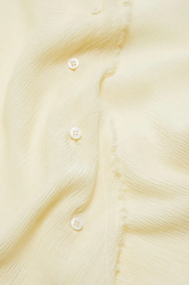 Acne Studios Crepe Scarf Blouse Warm White Women Shirts and Blouses