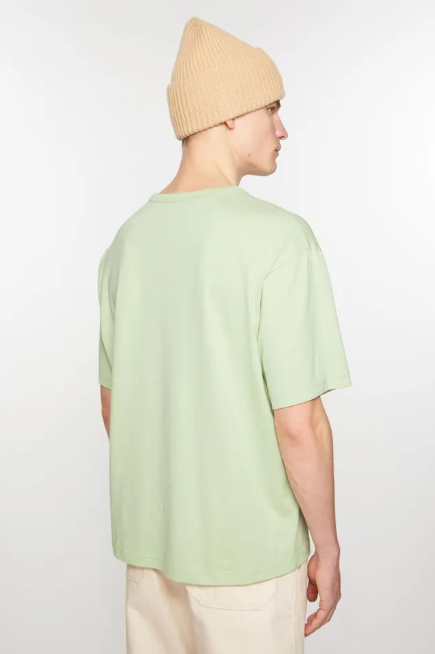 Acne Studios Crew Neck Tshirt 8211 Relaxed Fit Mint Green Men Tshirts
