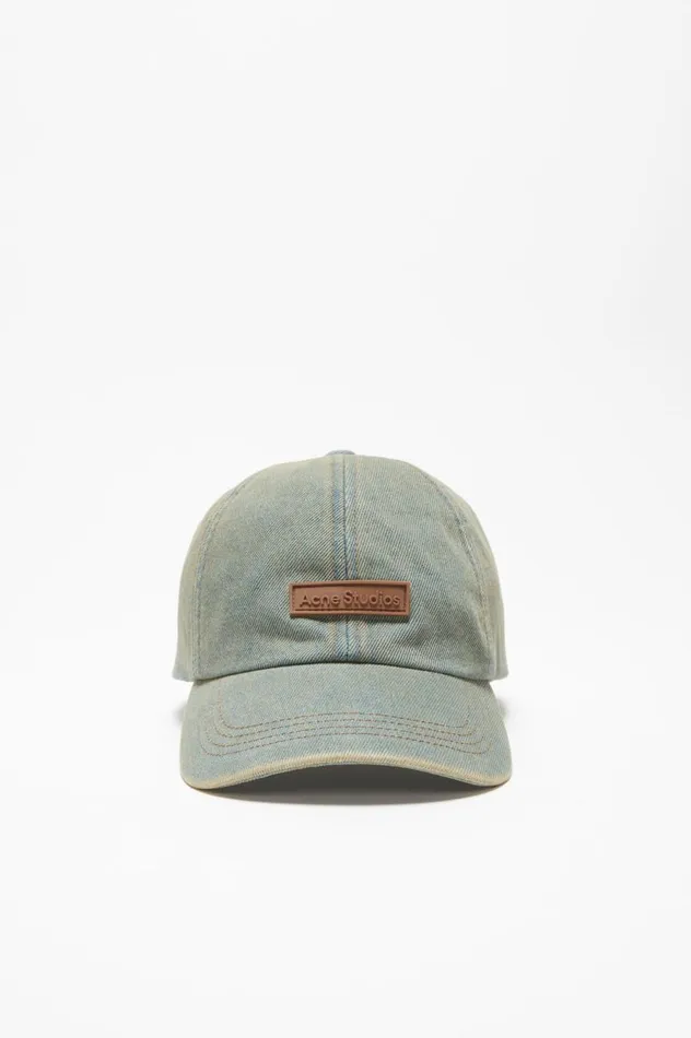 Acne Studios Denim Cap Bluebeige Men Hats