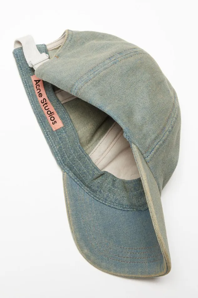 Acne Studios Denim Cap Bluebeige Men Hats