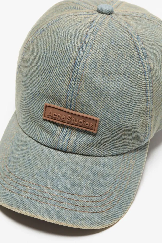 Acne Studios Denim Cap Bluebeige Men Hats