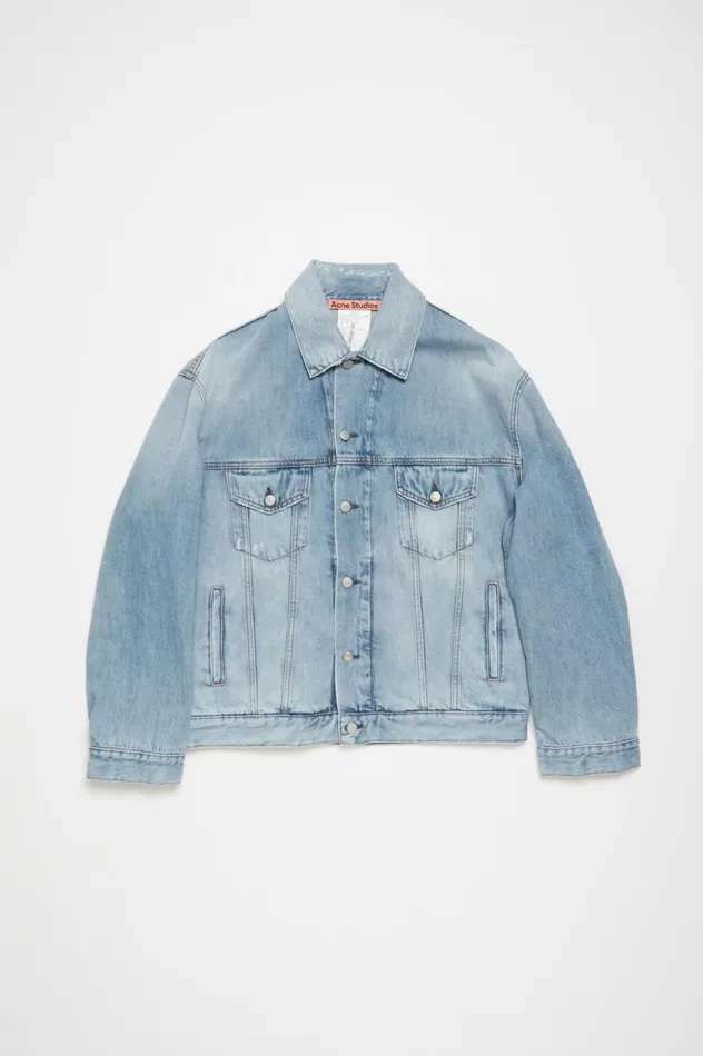 Acne Studios Denim Jacket 8211 Relaxed Fit Light Blue Men Outerwear