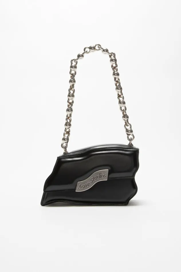 Acne Studios Distortion Wavy Mini Bag Black Men Bags