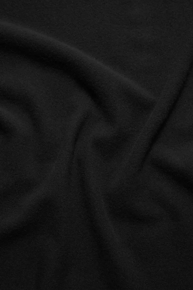 Acne Studios Fringe Wool Scarf Narrow Black Women Scarves