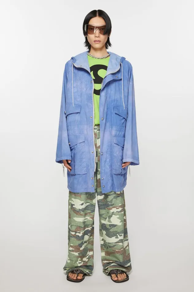 Acne Studios Hooded Jacket Sweet Blue Men Outerwear