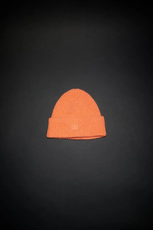 Acne Studios Knit Beanie 8211 Children Mandarin Orange Melange WomenMen Children Acne Studios Knit Beanie 8211 Children Mandarin Orange Melange WomenMen Children