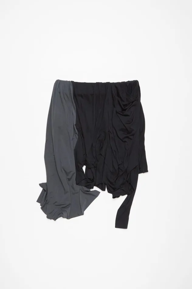 Acne Studios Layered Skirt Anthracite Grey Women Skirts