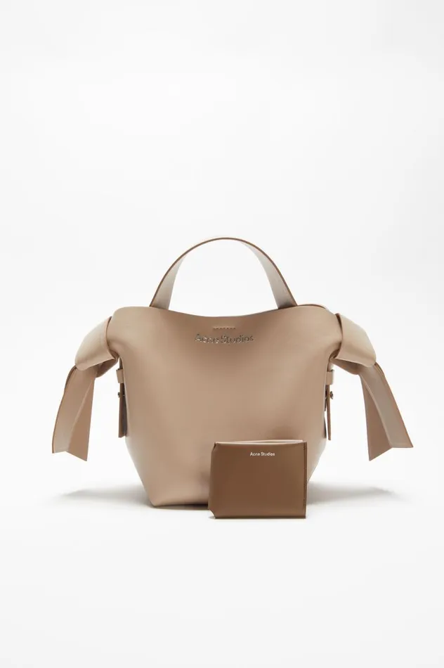 Acne Studios Leather Trifold Wallet Camel Brown Men Small Leather Goods