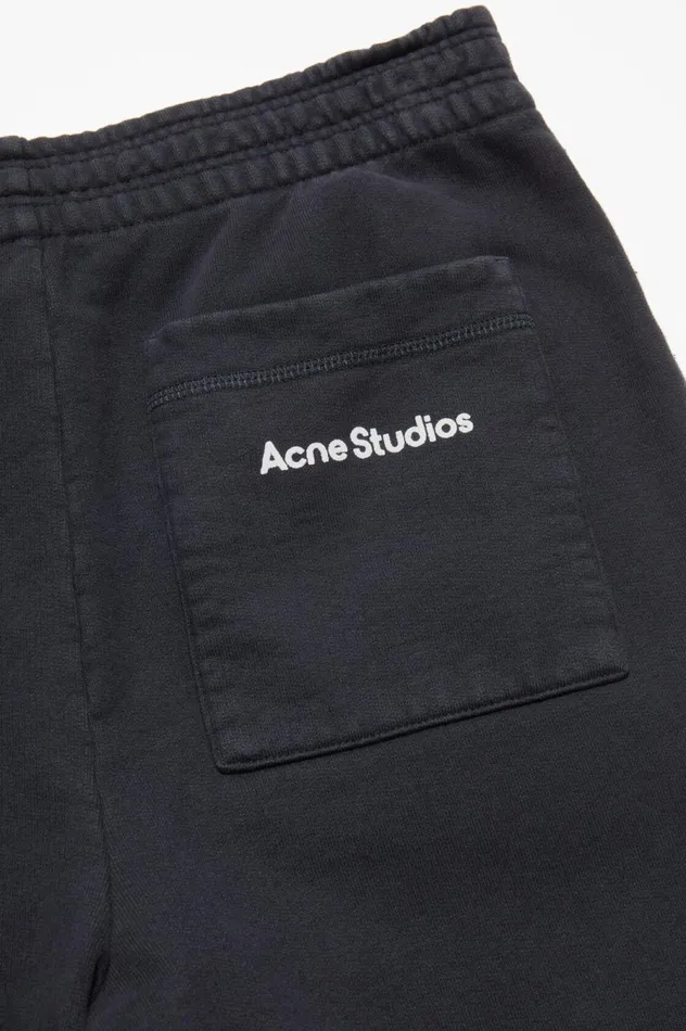 Acne Studios Logo Sweatpants Black Women Trousers