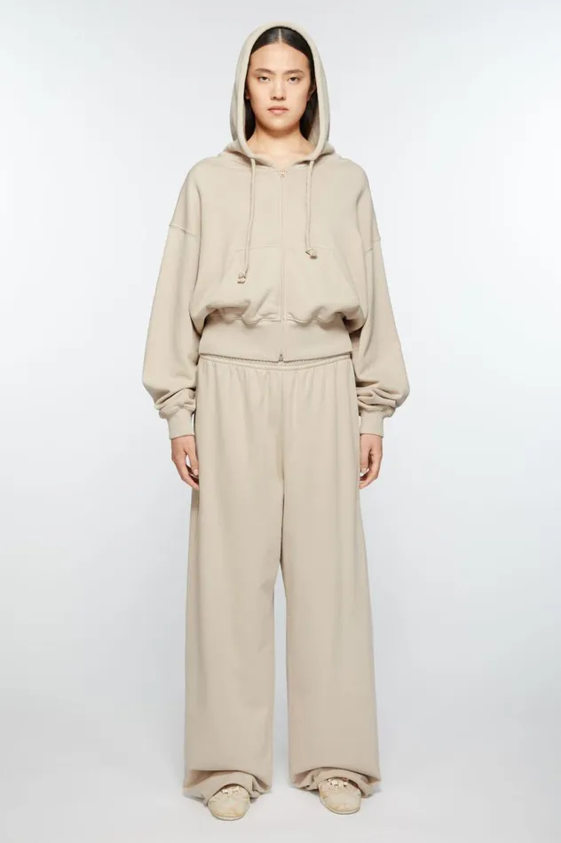 Acne Studios Logo Sweatpants Faded Grey Women Trousers