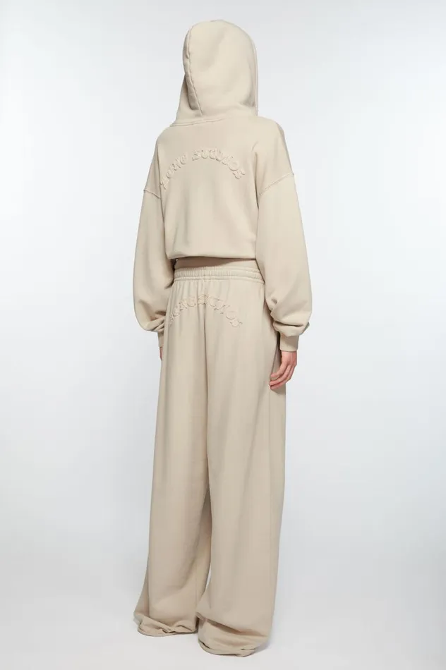 Acne Studios Logo Sweatpants Faded Grey Women Trousers