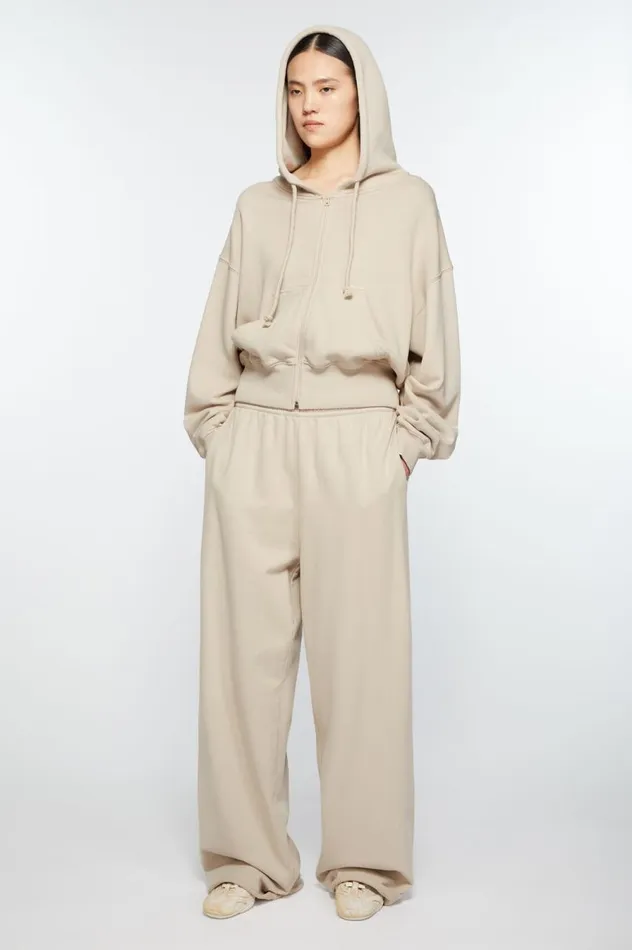 Acne Studios Logo Sweatpants Faded Grey Women Trousers