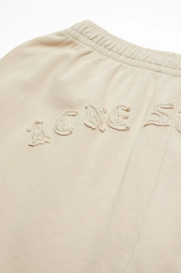 Acne Studios Logo Sweatpants Faded Grey Women Trousers