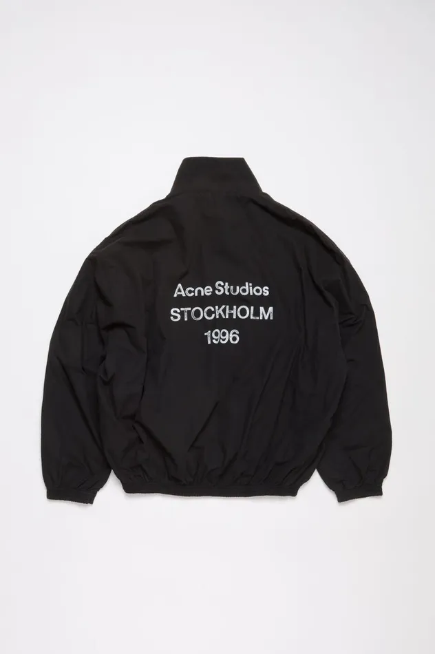 Acne Studios Logo Zipper Jacket Black Men Outerwear