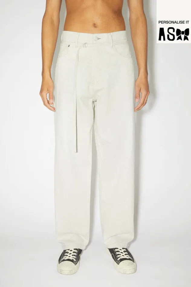 Acne Studios Loose Fit Jeans 1991 Toj Ecruecru Women Jeans