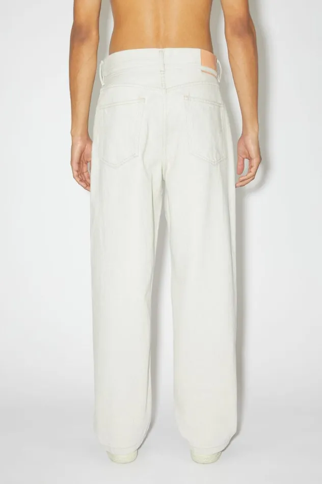 Acne Studios Loose Fit Jeans 1991 Toj Ecruecru Women Jeans