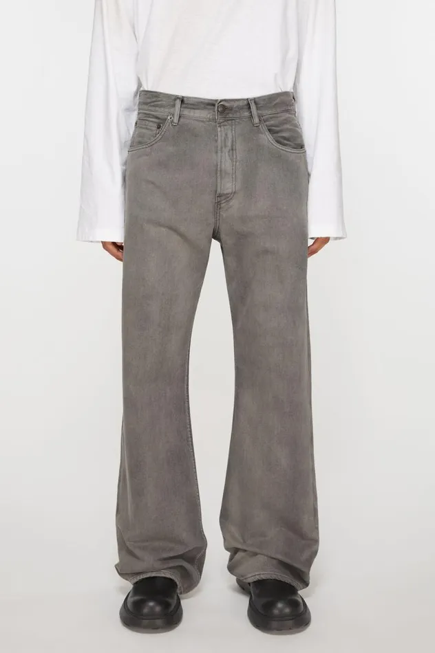 Acne Studios Loose Fit Jeans 8211 2021M Anthracite Grey Men Jeans