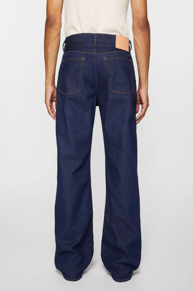 Acne Studios Loose Fit Jeans 8211 2021M Indigo Blue Men Jeans