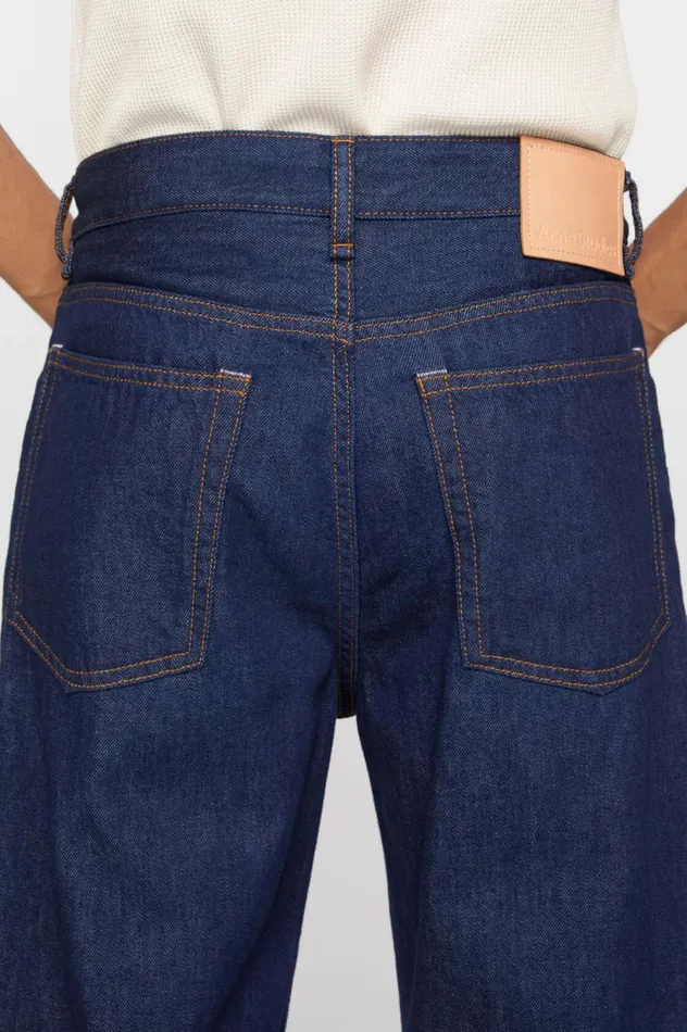 Acne Studios Loose Fit Jeans 8211 2021M Indigo Blue Men Jeans