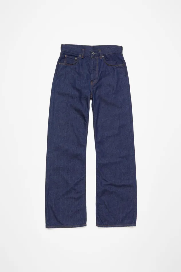 Acne Studios Loose Fit Jeans 8211 2021M Indigo Blue Men Jeans