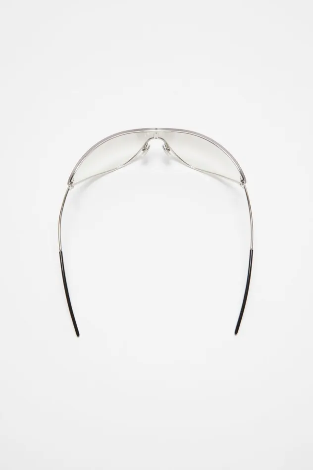 Acne Studios Metal Frame Sunglasses Transparentsilver Men Eyewear