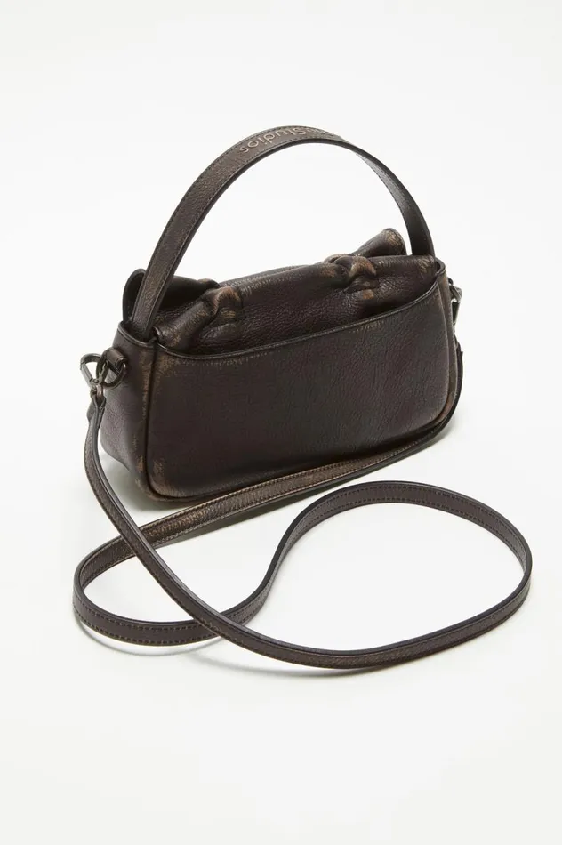Acne Studios Multipocket Micro Bag Dark Brownbeige Women Bags