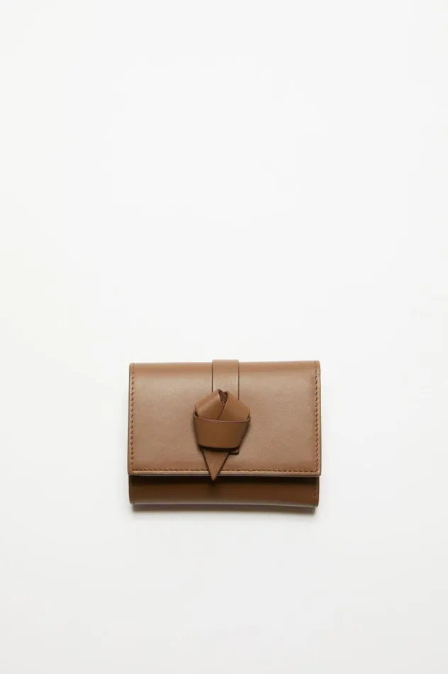 Acne Studios Musubi Folded Wallet Camel Brown Men Bags